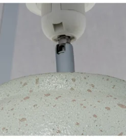 Lampa stołowa ABARMAL 57 cm ceramika antyczna biel