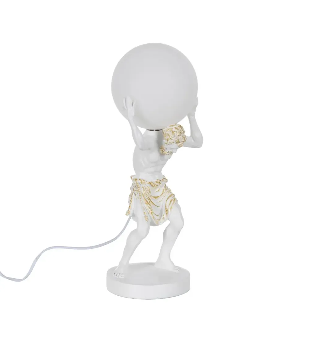Lampa stołowa AHILL 44 cm biała