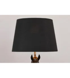 Lampa stołowa Animal Horse 75 cm czarna
