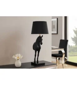 Lampa stołowa Animal Horse 75 cm czarna
