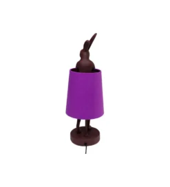Lampa stołowa Animal Rabbit 50 cm czerwono fioletowa