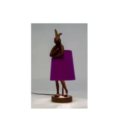 Lampa stołowa Animal Rabbit 50 cm czerwono fioletowa