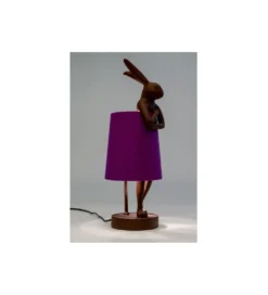 Lampa stołowa Animal Rabbit 50 cm czerwono fioletowa
