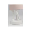 Lampa stołowa Animal Rabbit 50 cm biało różowa