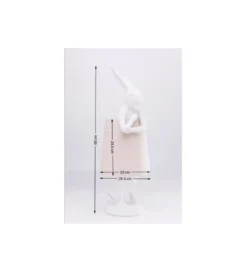 Lampa stołowa Animal Rabbit 68 cm biało różowa