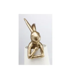 Lampa stołowa Animal Rabbit 68 cm złoto biała