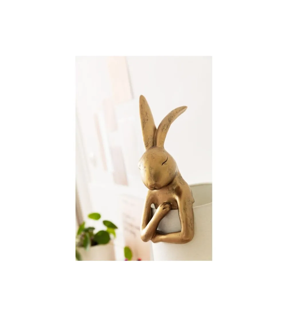 Lampa stołowa Animal Rabbit 68 cm złoto biała