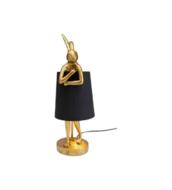 Lampa stołowa Animal Rabbit 50 cm złoto czarna