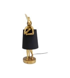 Lampa stołowa Animal Rabbit 50 cm złoto czarna