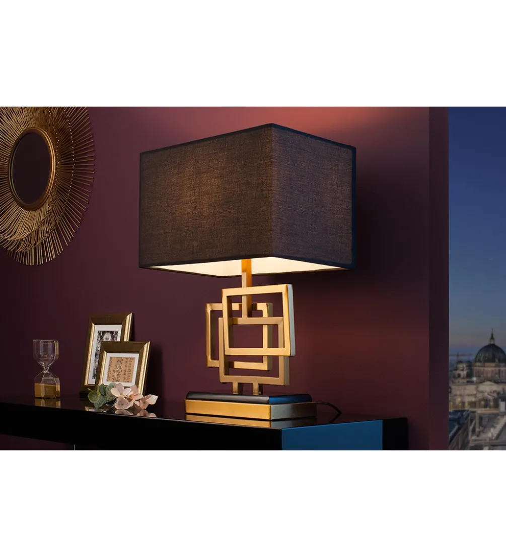 Lampa stołowa ARIZONA 56 cm złota