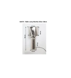 Lampa stołowa BOLLIE 33 cm czerwona