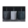 Lampa stołowa BRANDE 55 cm marmur zielona