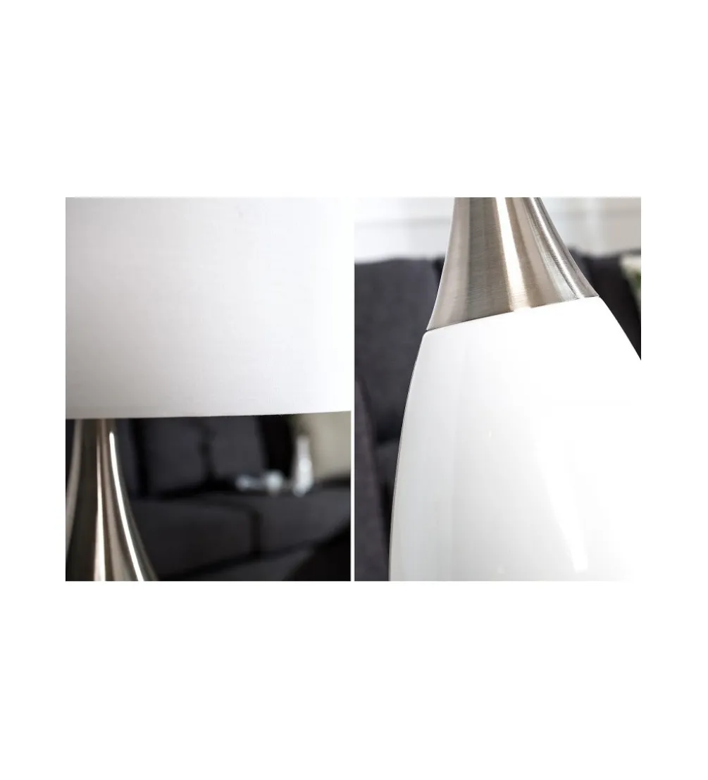 Lampa stołowa Carla 60 cm biała