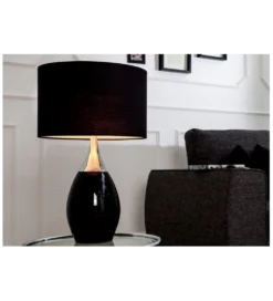 Lampa stołowa Carla 60 cm czarna
