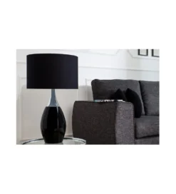 Lampa stołowa Carla 60 cm czarna