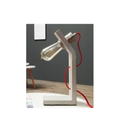 Lampa stołowa Cement Structure 30 cm szara