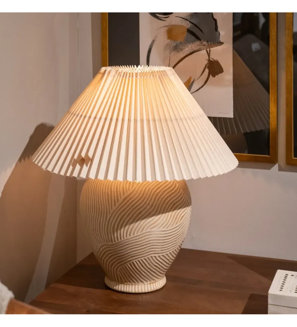 Lampa stołowa CETRIC 58 cm ceramika