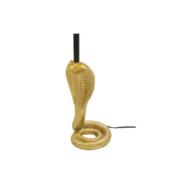 Lampa stołowa COBRA 65 cm czarna złota