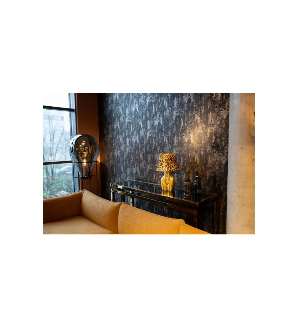 Lampa stołowa DONNA LEO 48 cm złota
