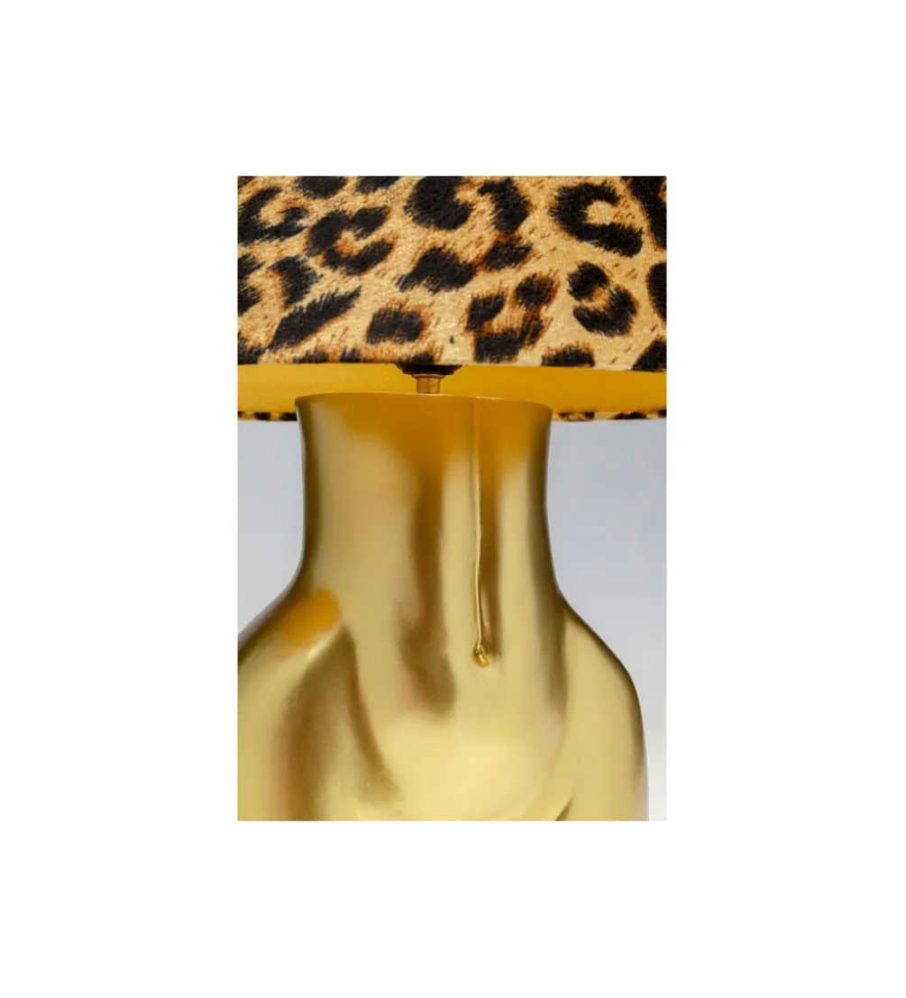 Lampa stołowa DONNA LEO 48 cm złota