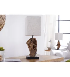Lampa stołowa Driftwood Hypnotic beżowa
