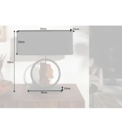 Lampa stołowa Elit 55 cm czarna