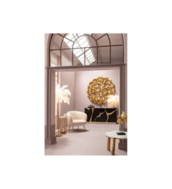 Lampa stołowa FEATHER PALM 60 cm pióra biała