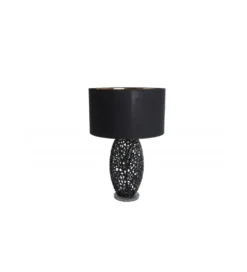 Lampa stołowa FLANK 40 cm czarna