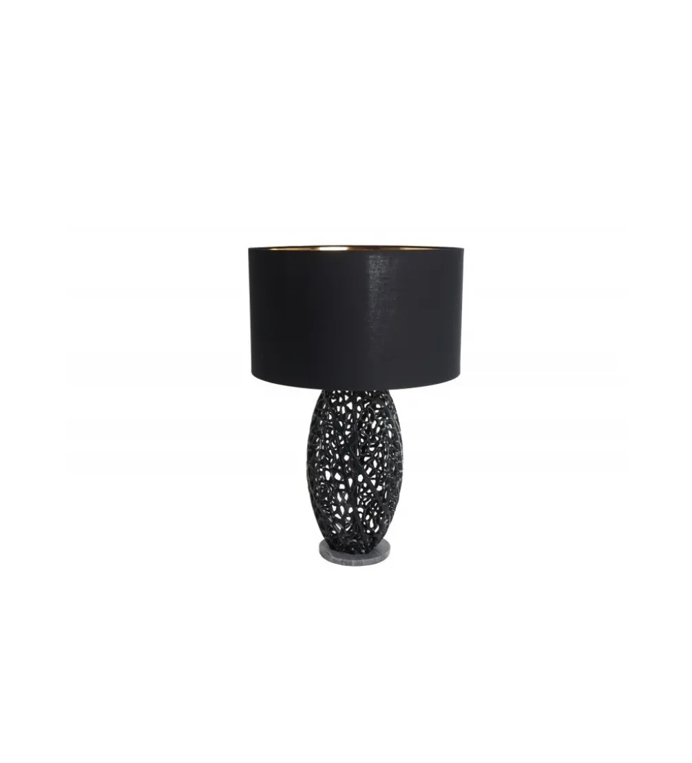 Lampa stołowa FLANK 40 cm czarna