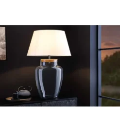 Lampa stołowa GLASI 50 cm transparentna