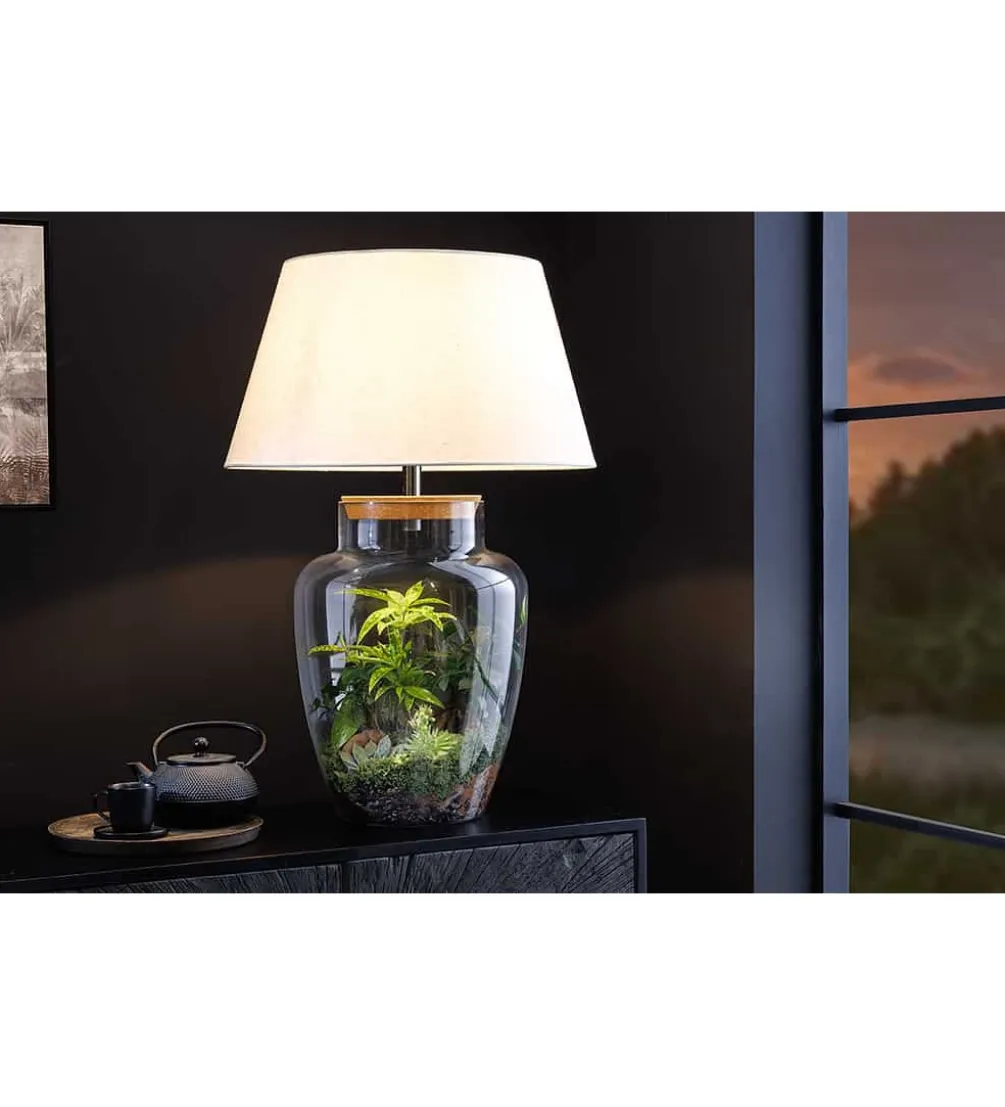 Lampa stołowa GLASI 50 cm transparentna