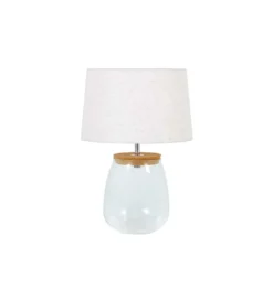 Lampa stołowa GLASI 40 cm transparentna