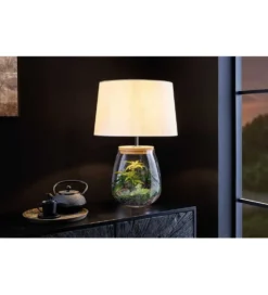 Lampa stołowa GLASI 40 cm transparentna
