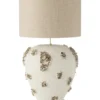Lampa stołowa JILLY 105 cm terrakota biała