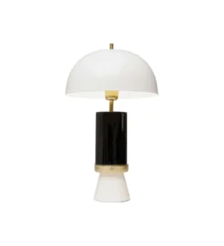 Lampa stołowa JOSY 51 cm czarno biało