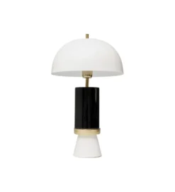 Lampa stołowa JOSY 51 cm czarno biało