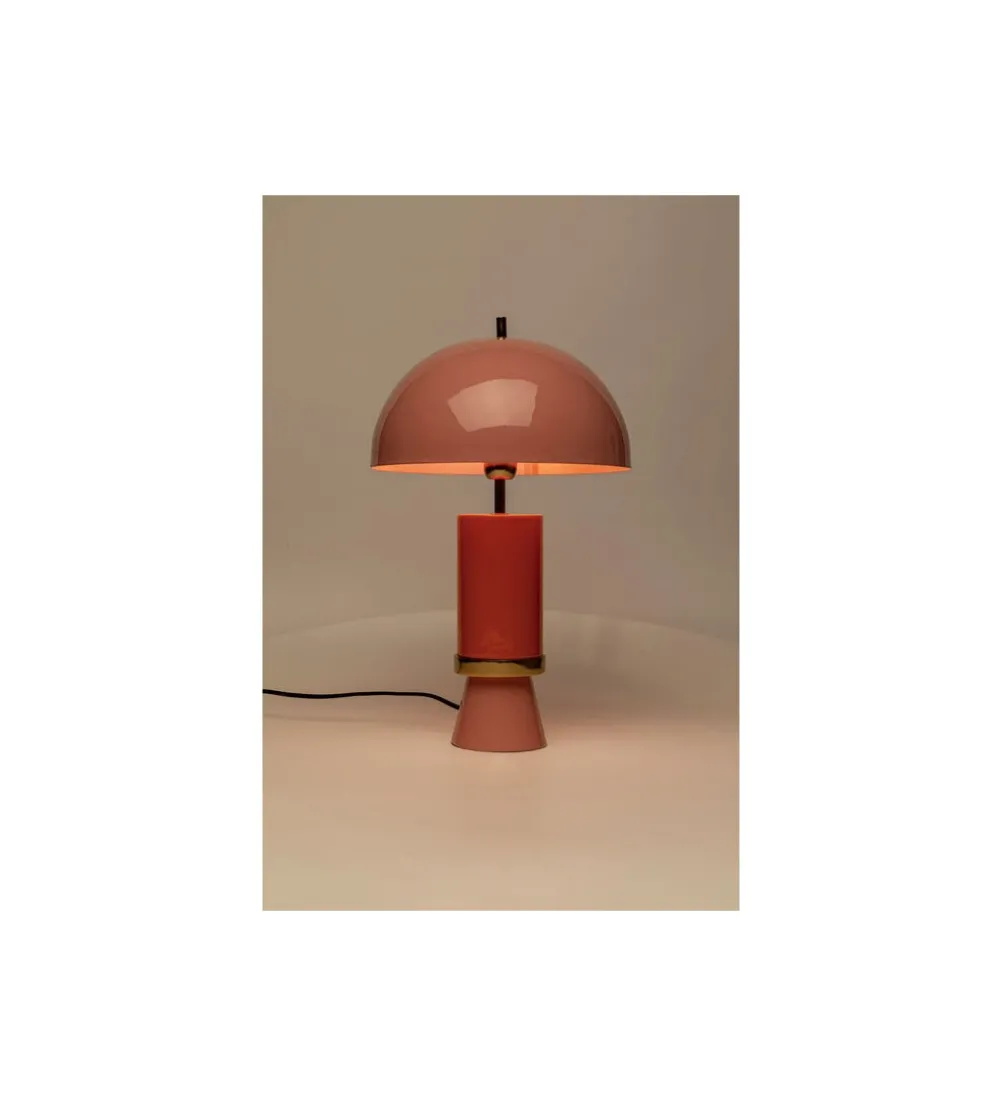 Lampa stołowa JOSY 51 cm różowa