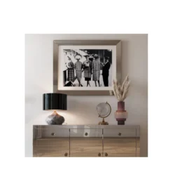 Lampa stołowa MAMO DELUXE 37 cm szara