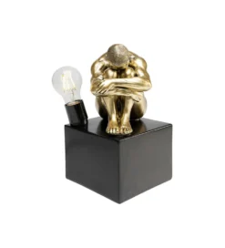 Lampa stołowa NUDE MAN HUG 29 cm złota