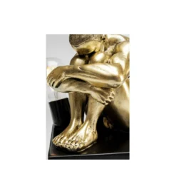 Lampa stołowa NUDE MAN HUG 29 cm złota