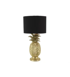 Lampa stołowa PINEAPPLE 50 cm złota czarna