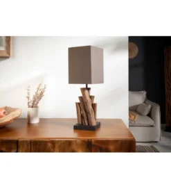 Lampa stołowa Pure Nature brązowa