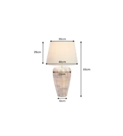 Lampa stołowa PURE NATURE 65 cm drewno mango