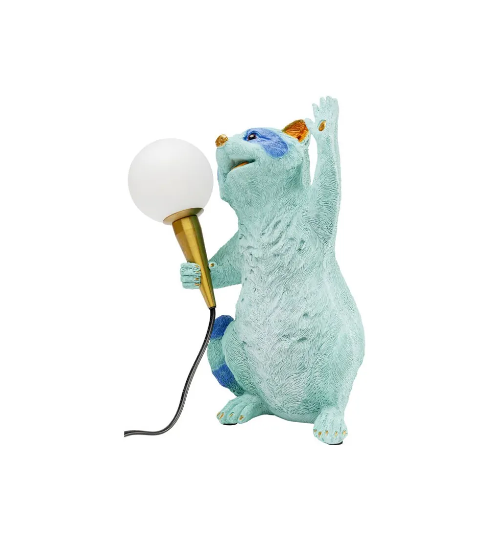 Lampa stołowa RACCOON 31 cm niebieska
