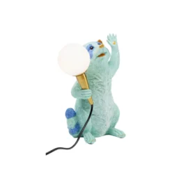Lampa stołowa RACCOON 31 cm niebieska