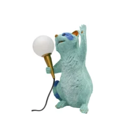 Lampa stołowa RACCOON 31 cm niebieska