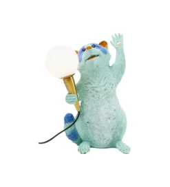 Lampa stołowa RACCOON 31 cm niebieska