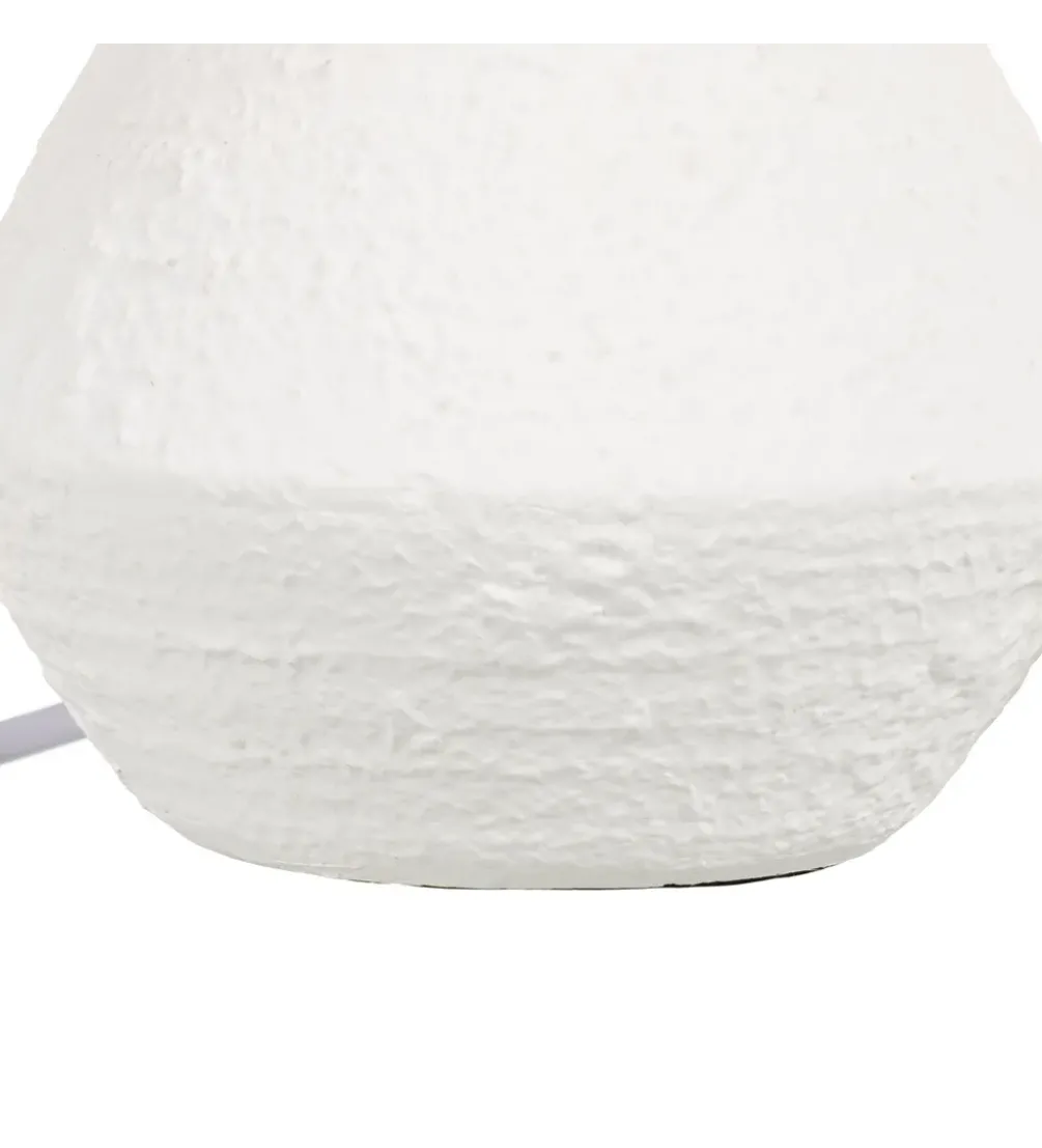 Lampa stołowa REVAN 27 cm ceramika biała