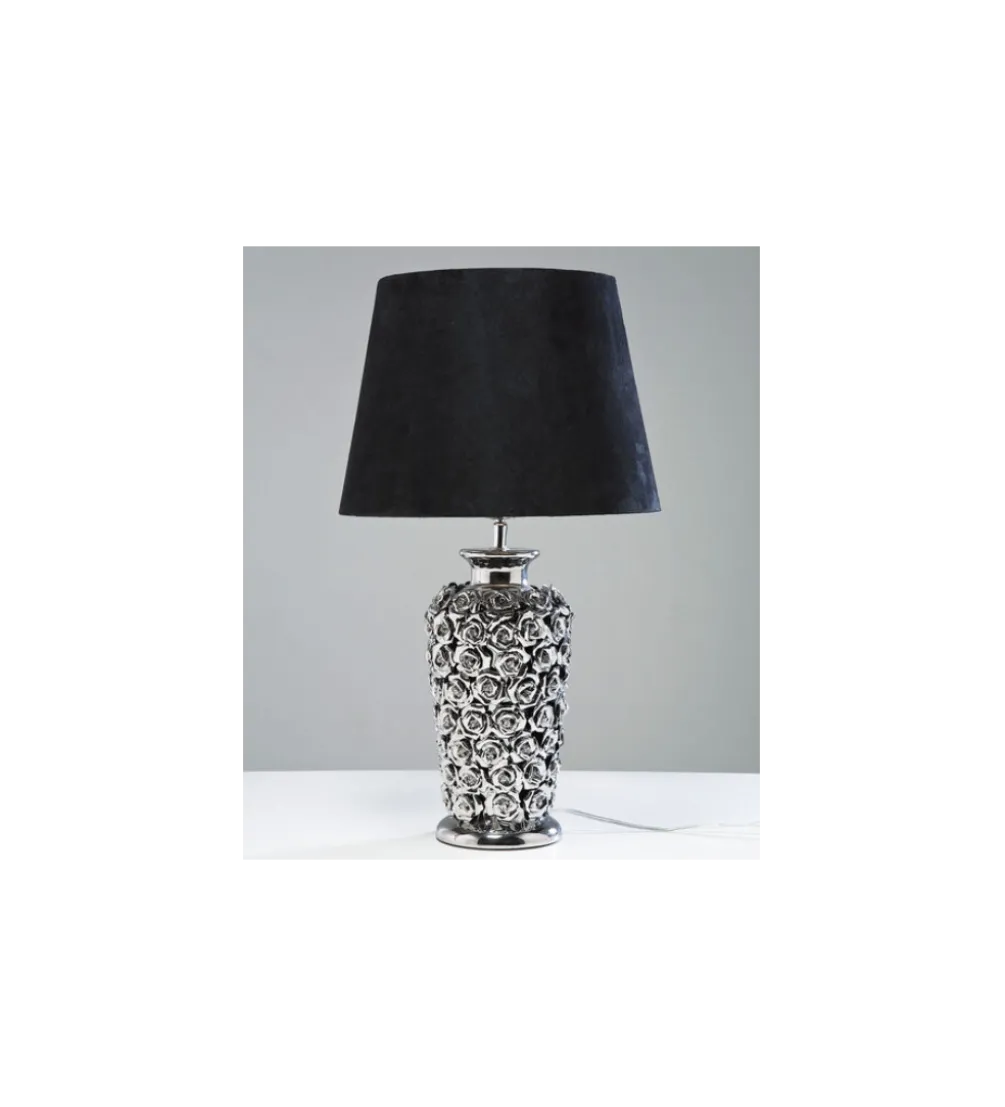 Lampa stołowa ROSE srebrna