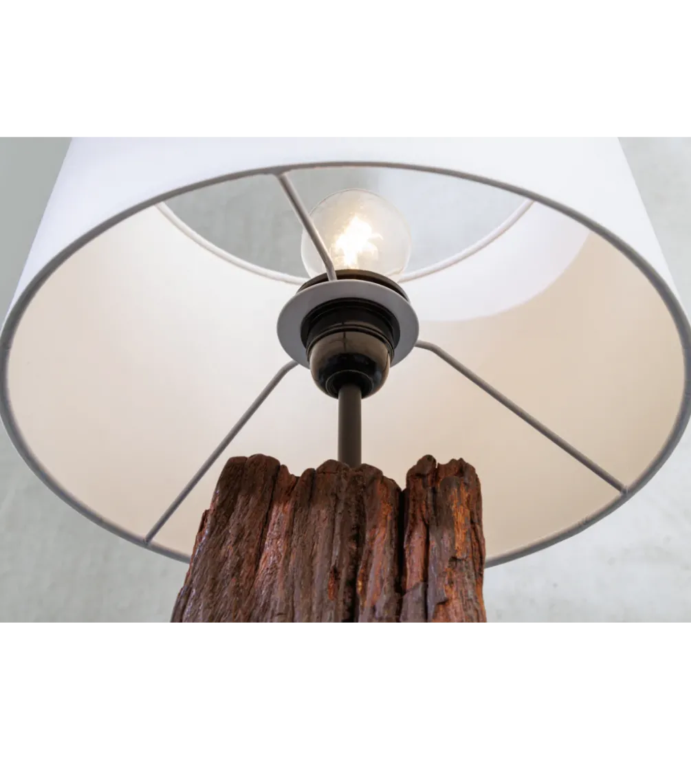 Lampa stołowa ROUSILIQUE 60 cm drewno dryfujące